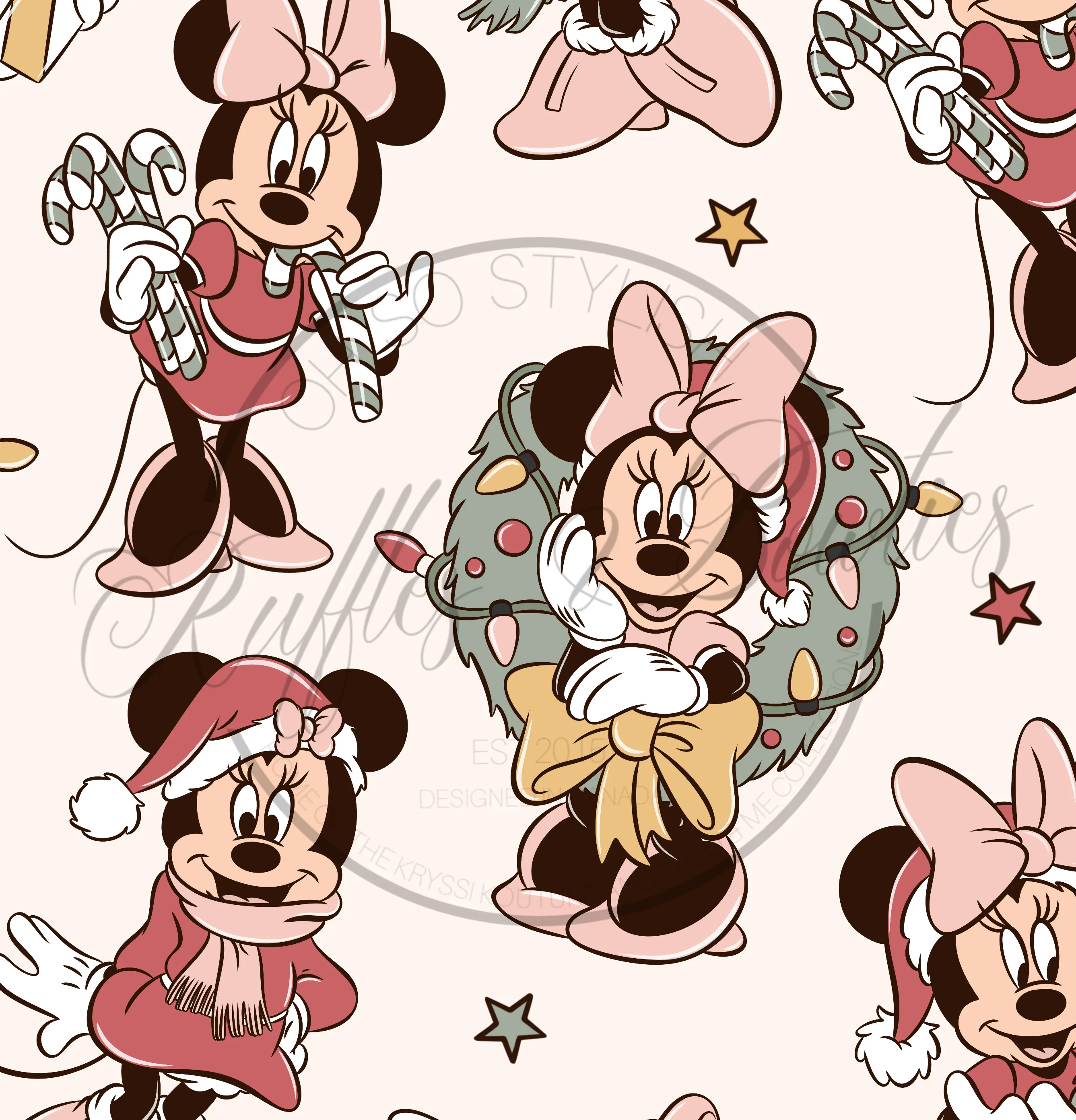 $16.00 EA- 0-3M X 1, 3-6M X 1, 6-12M X 1, 12-24M X 1  -Christmas Zippies Sleepers - Miss Mouse