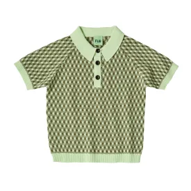 24S-2524-HARLEKIN POLO-Apple/Olive