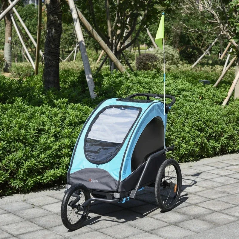 3-in-1 Bike Trailer - Blue