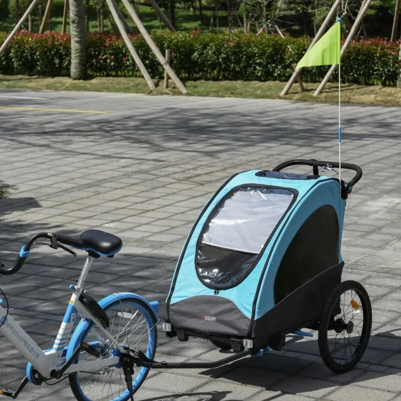 3-in-1 Bike Trailer - Blue