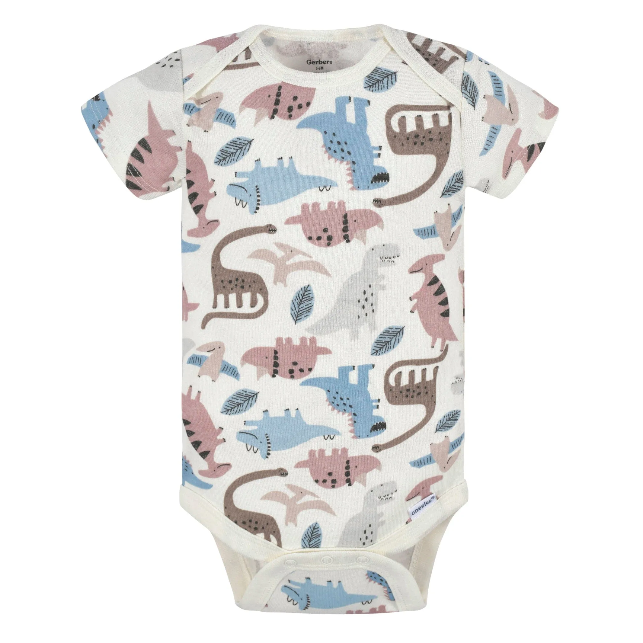 3-Pack Baby Boys Dino Short Sleeve Onesies® Bodysuits