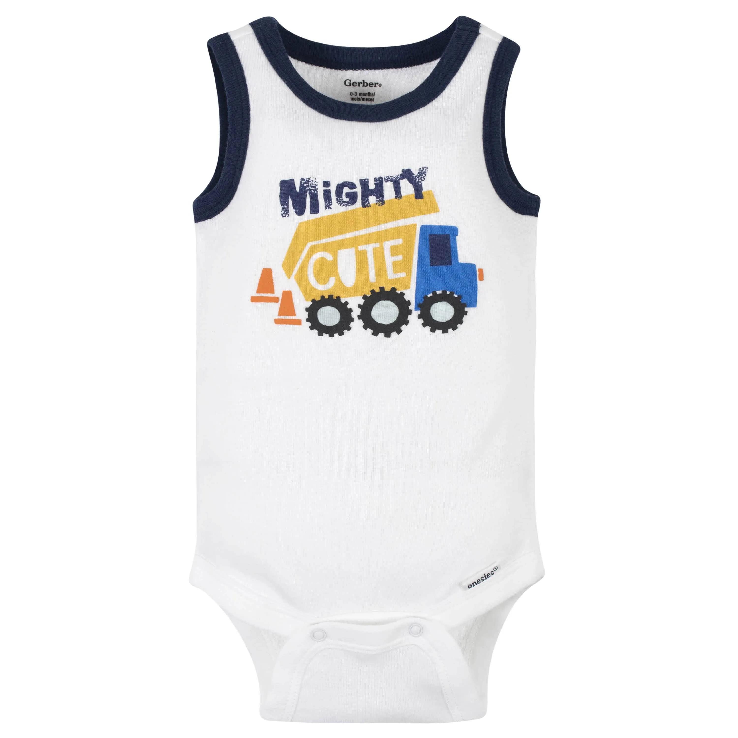 4-Pack Baby Boys Digger Tank Onesies® Bodysuits