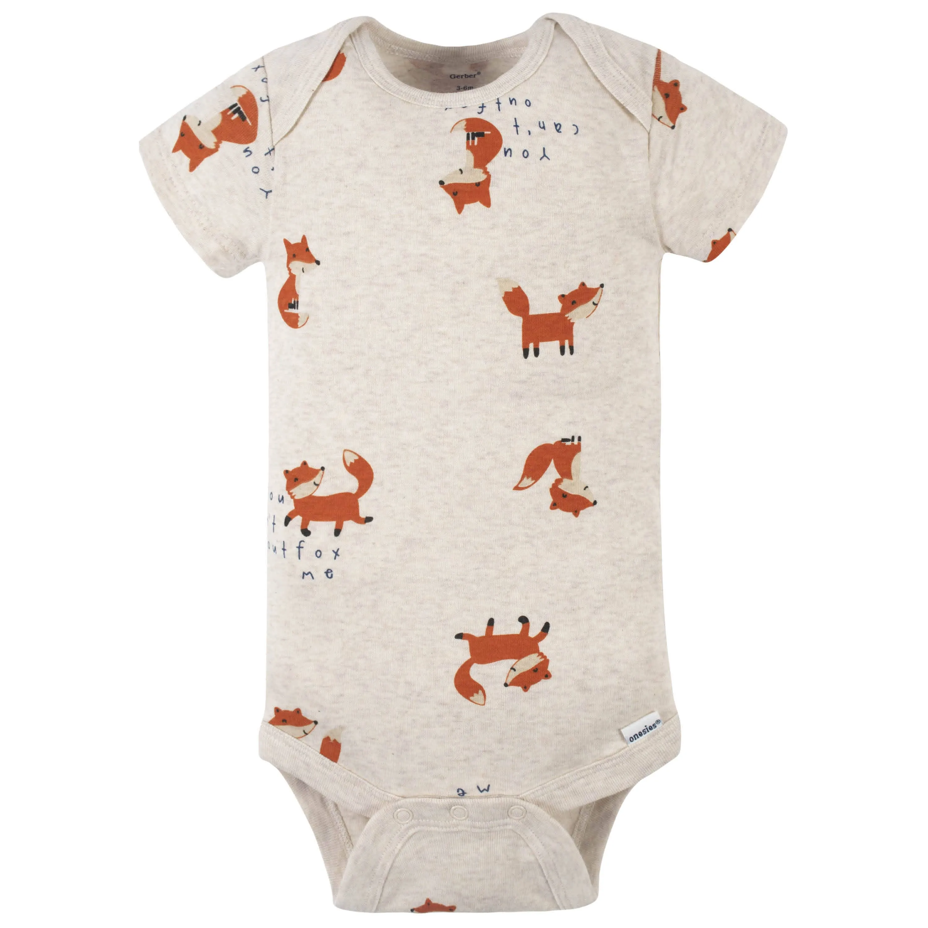 4-Pack Baby Boys Fox Short Sleeve Onesies® Bodysuits