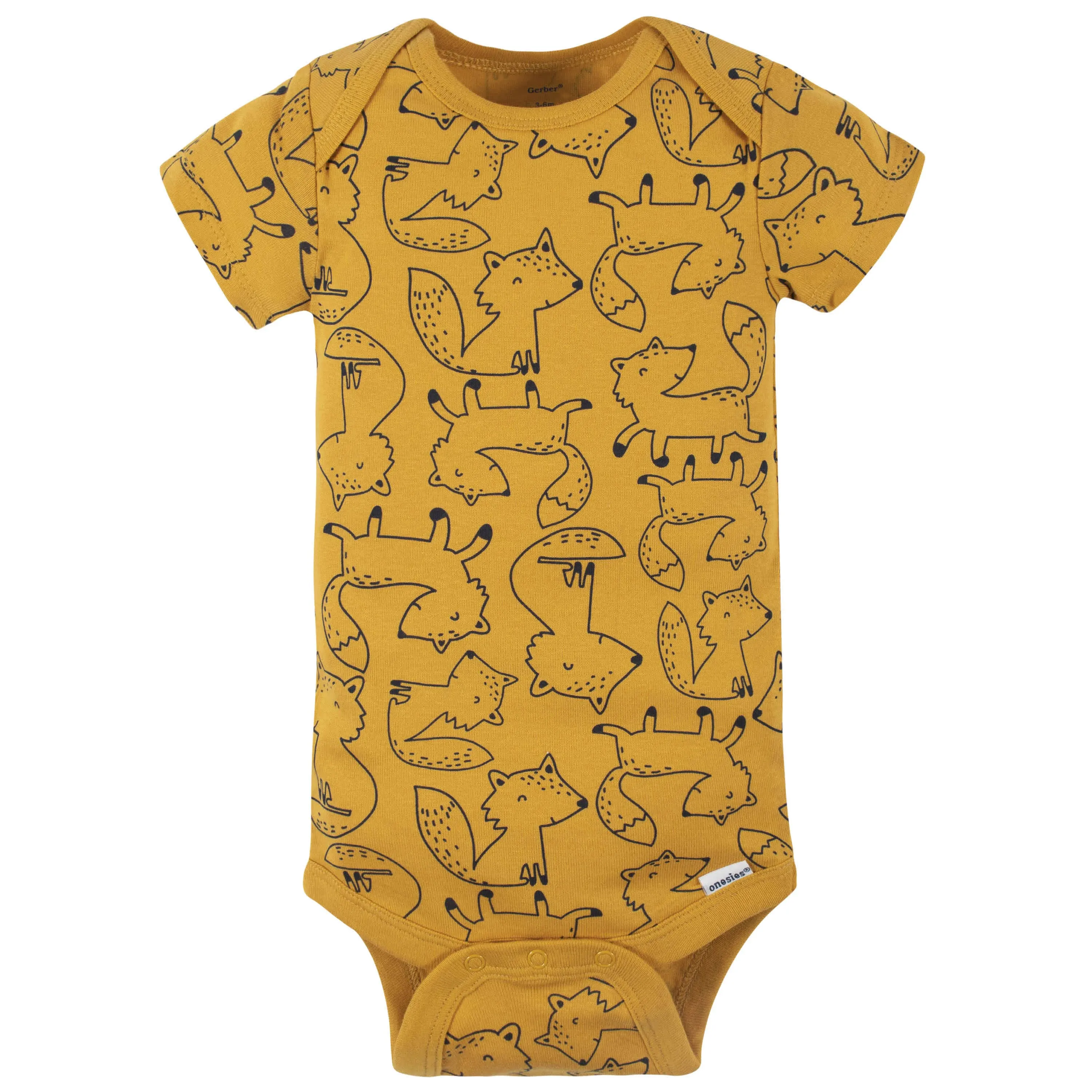 4-Pack Baby Boys Fox Short Sleeve Onesies® Bodysuits