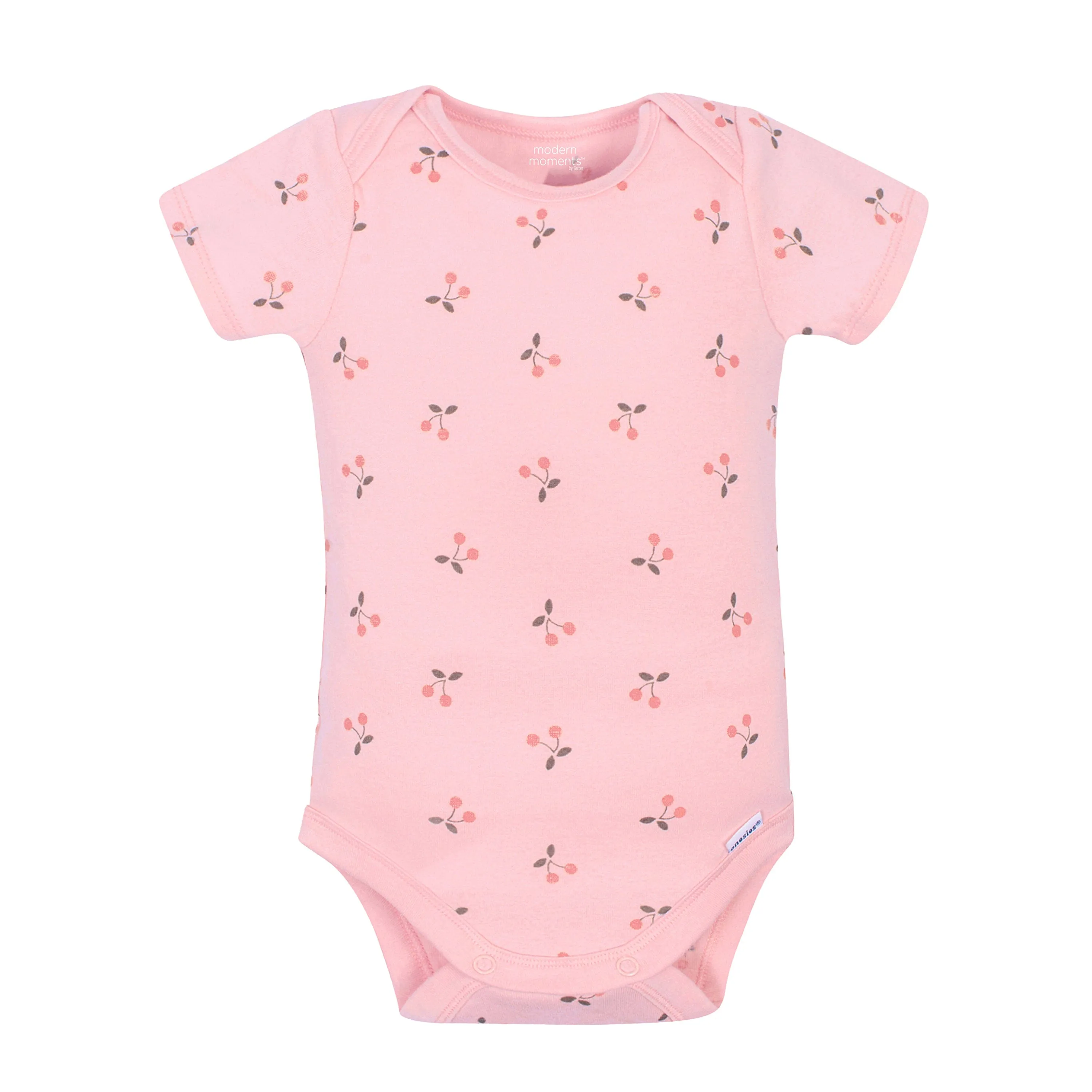 4-Pack Baby Girls Pink Floral Short Sleeve Onesies® Bodysuits