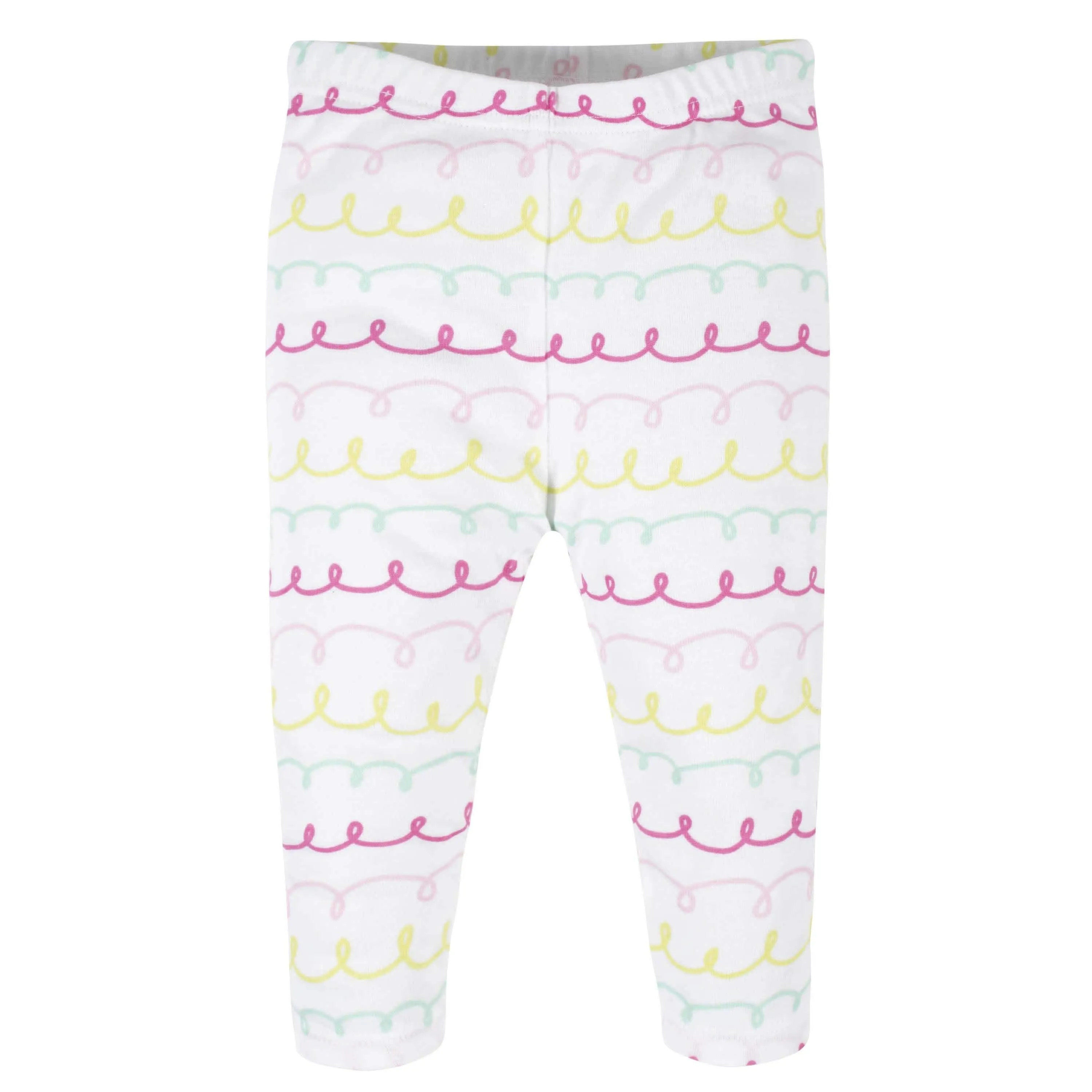 4-Pack Baby Girls Swirl Pants