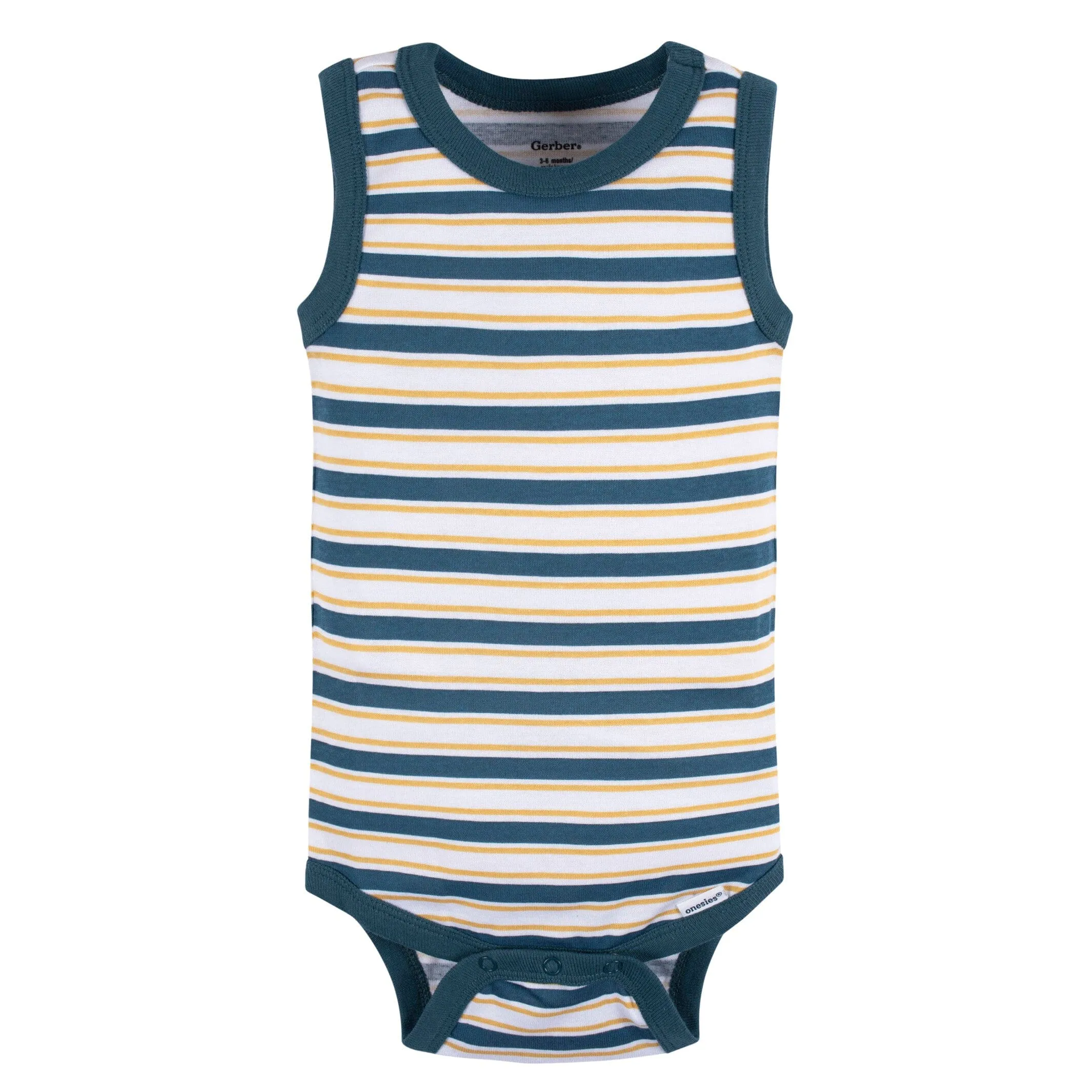 5-Pack Baby Boys Stripes Sleeveless Onesies® Bodysuits