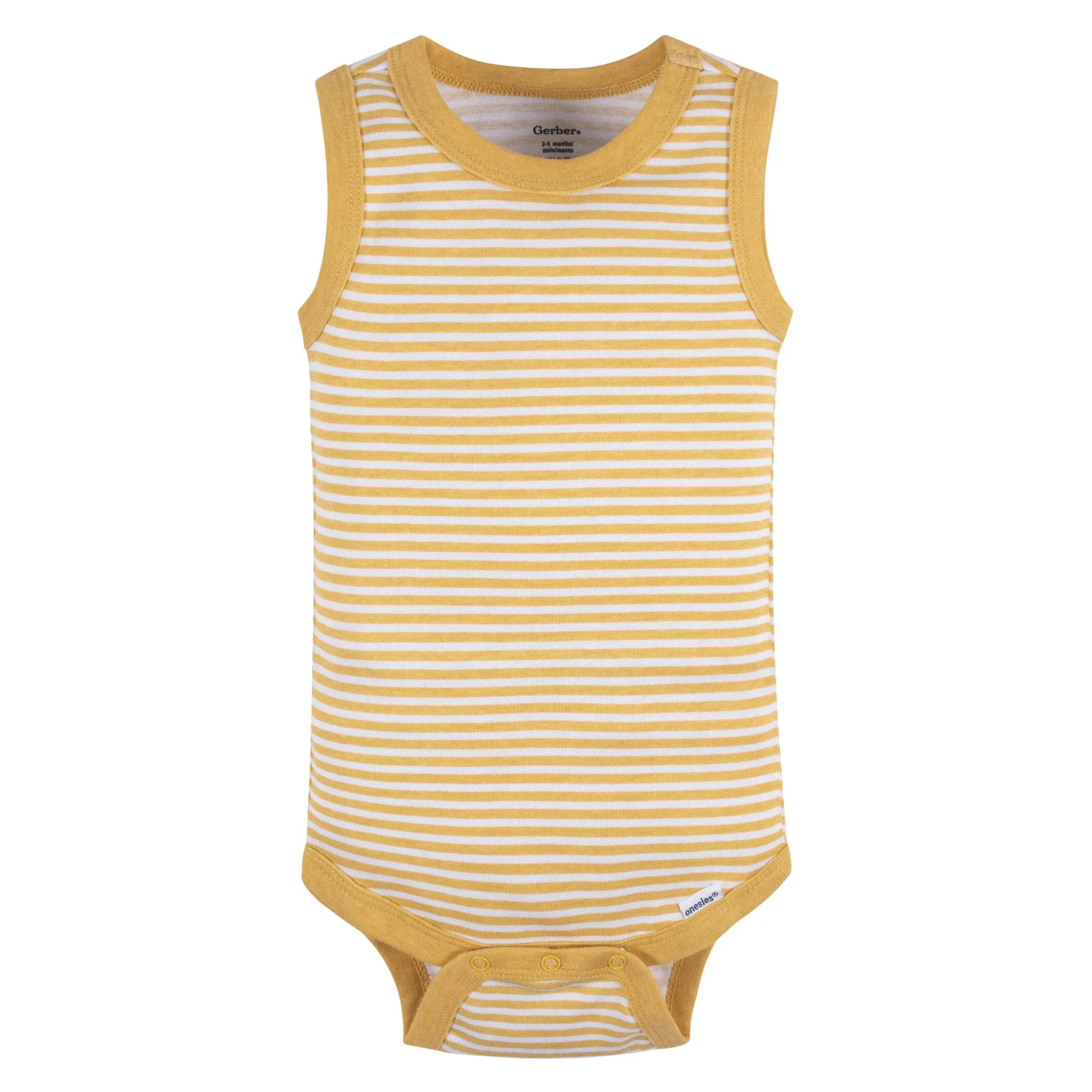 5-Pack Baby Boys Stripes Sleeveless Onesies® Bodysuits