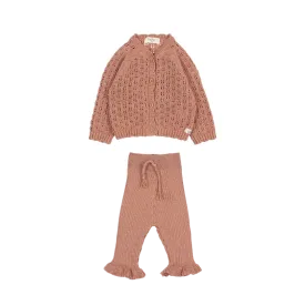 6415/16-GIRLY CARDIGAN/LEGGING SET-ROSE DAWN