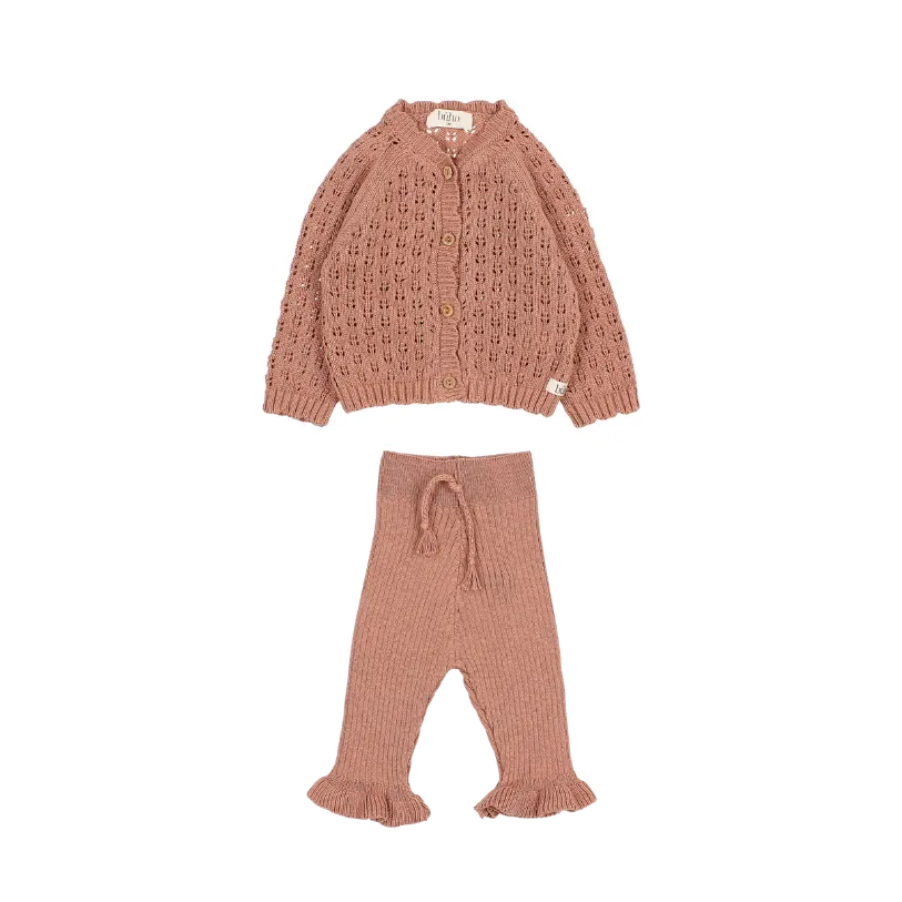 6415/16-GIRLY CARDIGAN/LEGGING SET-ROSE DAWN