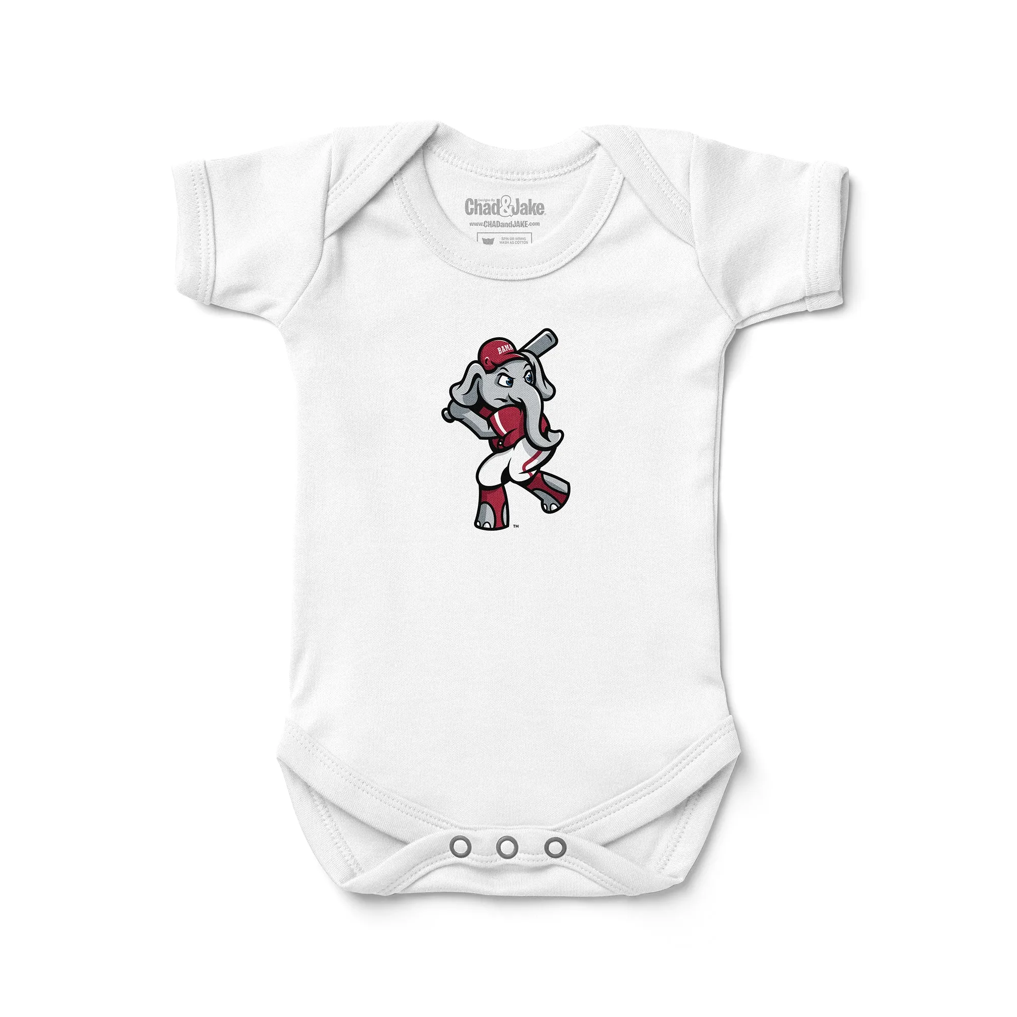 Alabama Crimson Tide Big Al Baseball Bodysuit