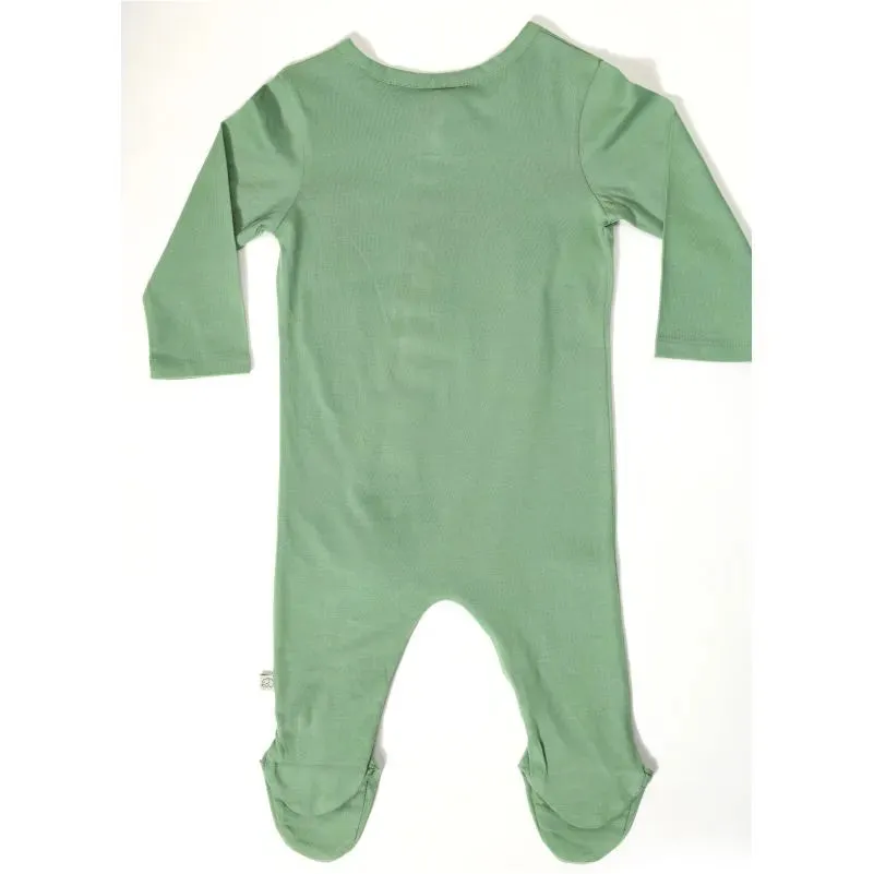 Baby 3 Pack Organic Cotton Bodysuits - Mineral Green, White, Artisans