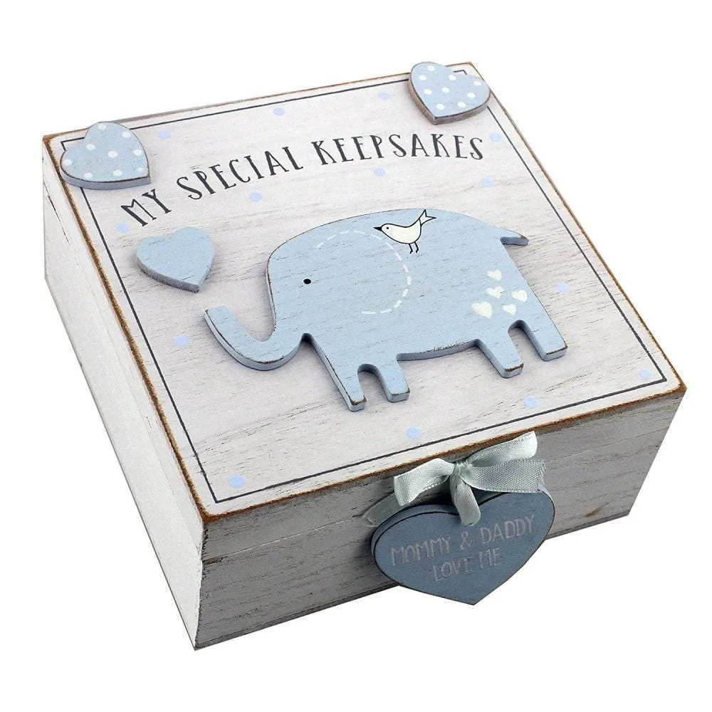 Baby Boy Wooden My Special Keepsakes Box