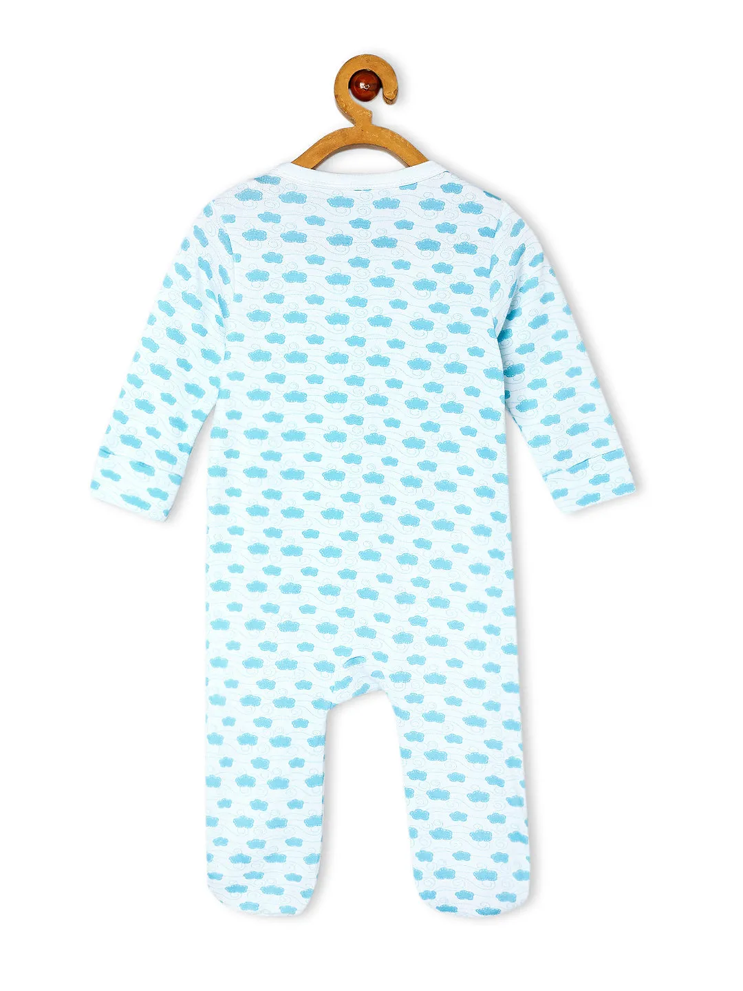 Baby Zipper Romper Combo Of 2: Happy Cloud-Out Of World