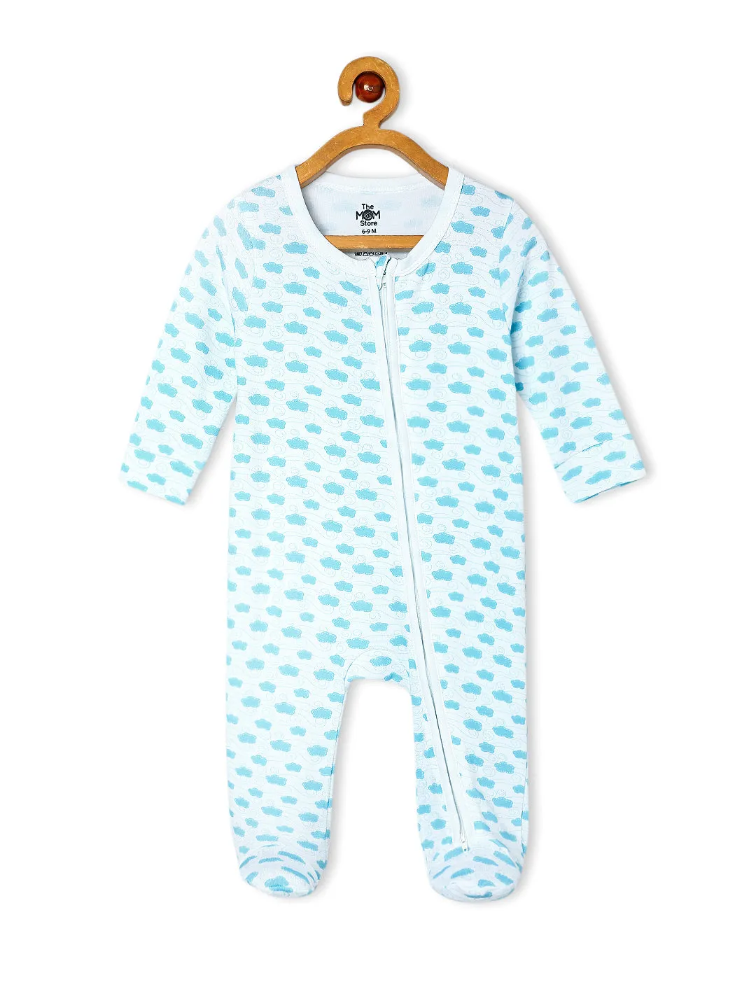 Baby Zipper Romper Combo Of 2: Happy Cloud-Out Of World