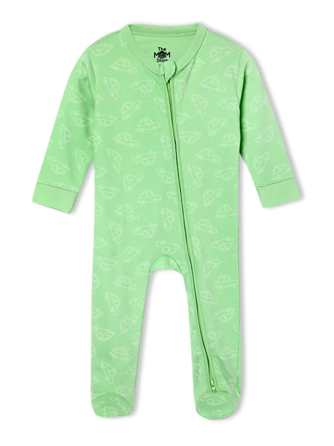 Baby Zipper Romper Combo Of 2: Vroom Vroom-Beary Best