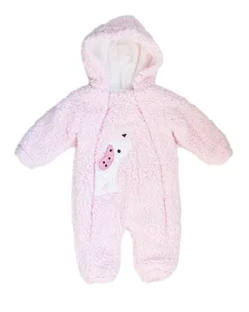 Bebetto Pramsuit Pink Puppy (0-12mths)