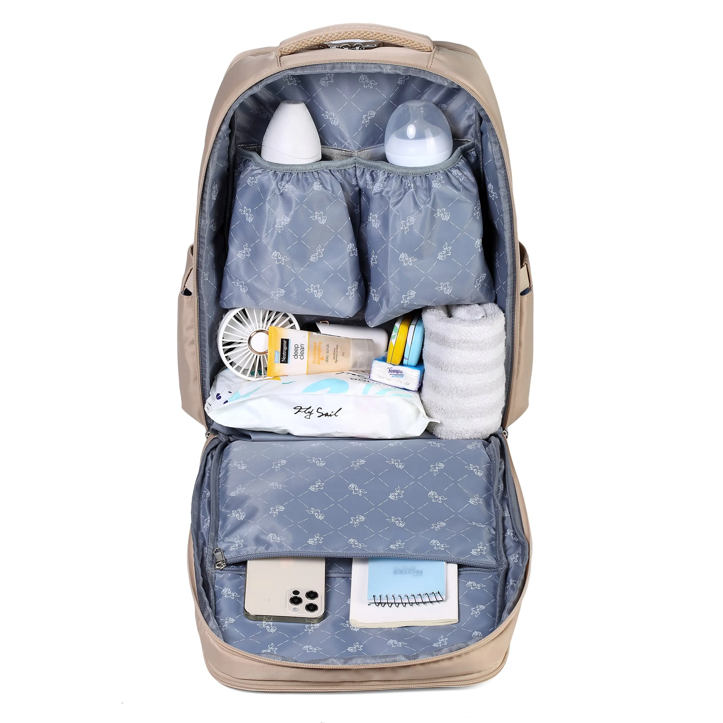 Beige Premium Diaper Bag