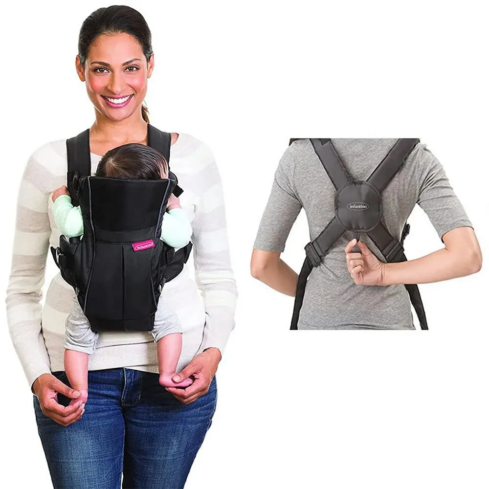 Black Infantino Swift Classic Carrier - Birth To 12 Months