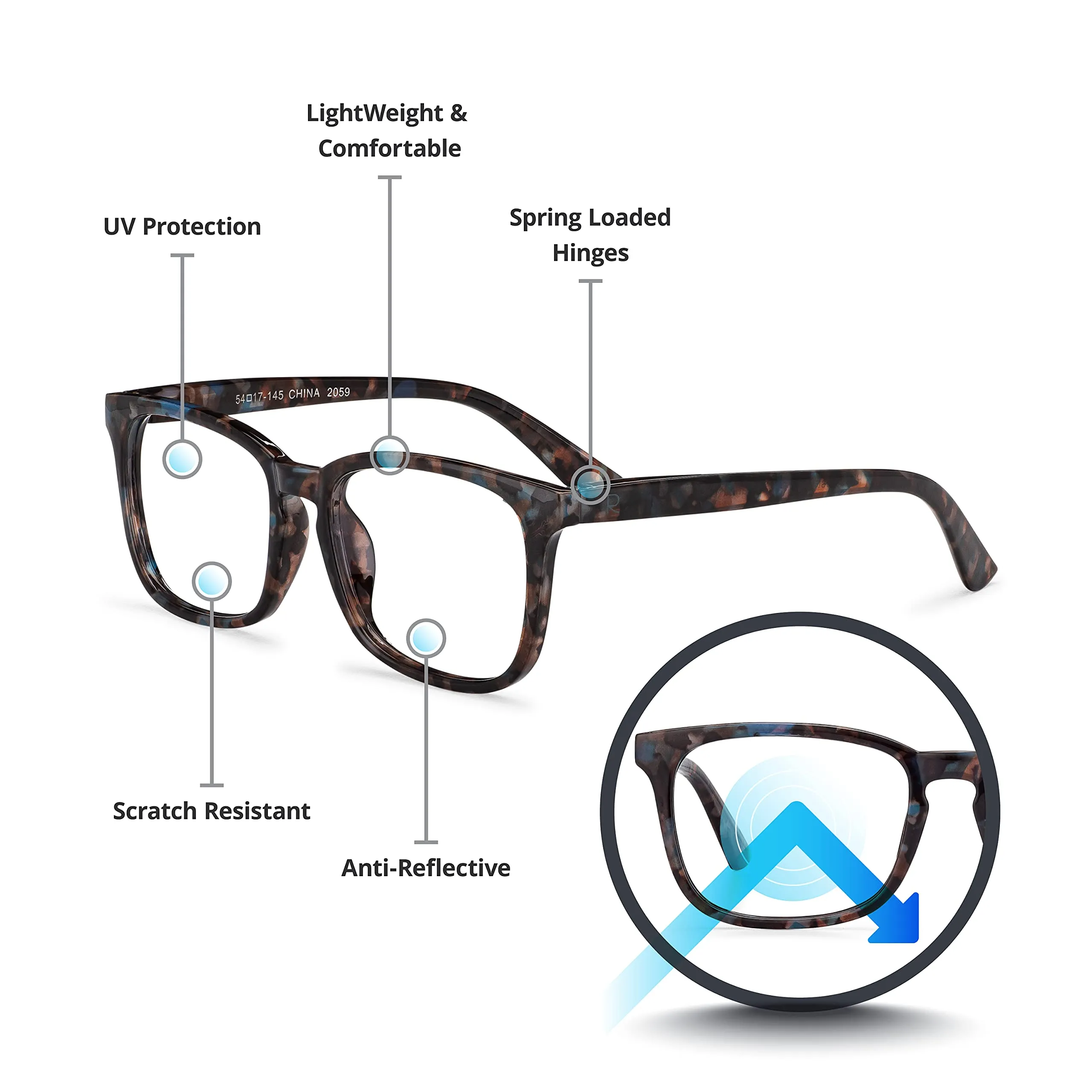 Blue-Light-Blocking-Reading-Glasses-Granite-3-50-Magnification-Computer-Glasses