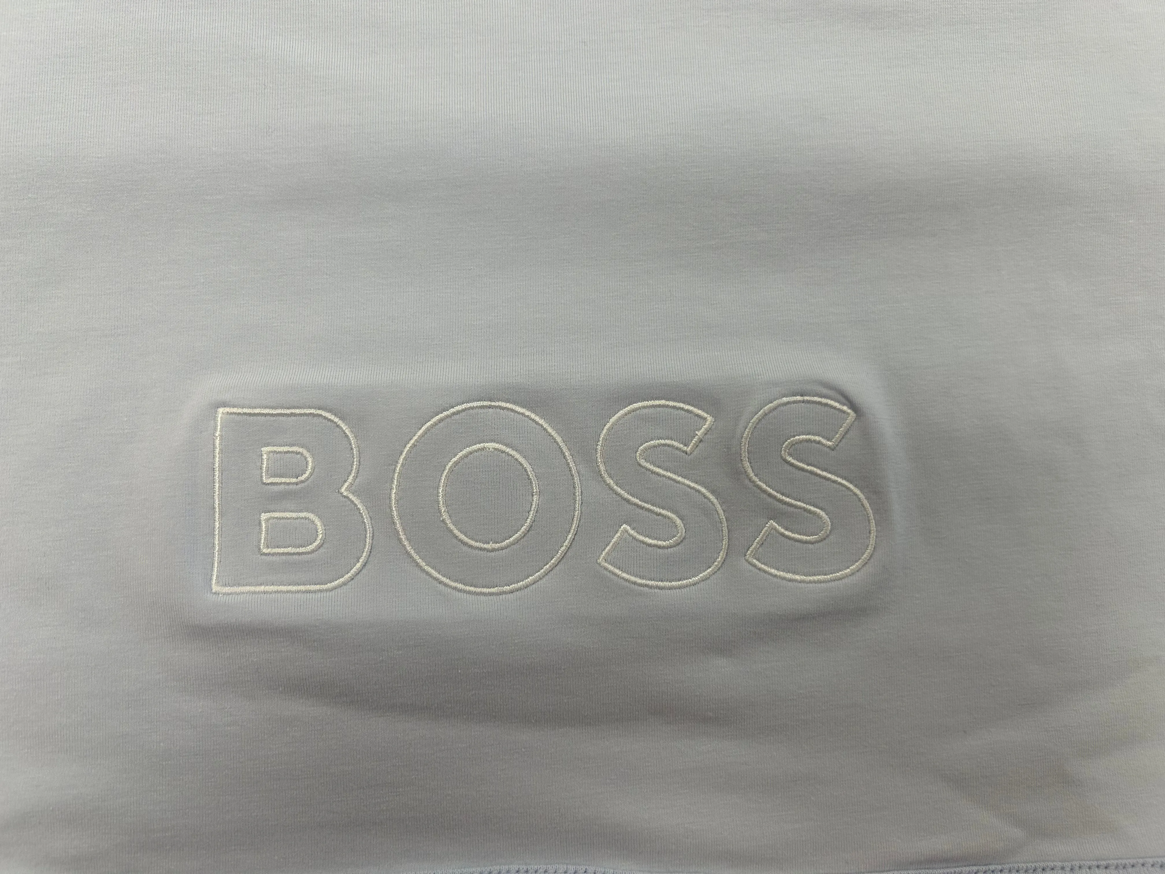 Boss - Pale blue blanket, Embroidered BOSS branding