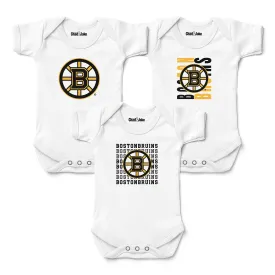 Boston Bruins 3-Pack Bodysuits