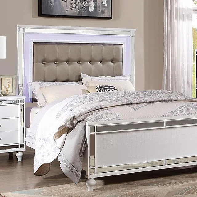 BRACHIUM Cal.King Bed, White