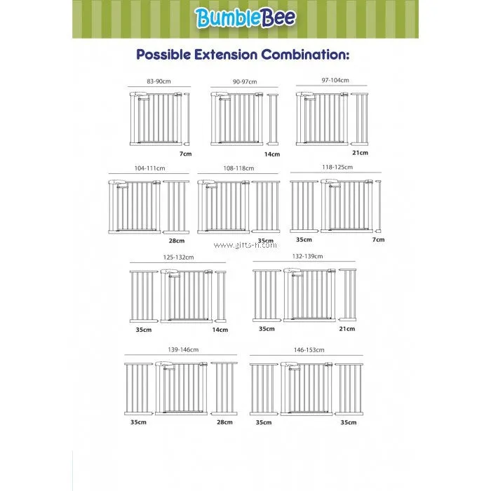 Bumble Bee Magnetic Auto-Shut Safety Gate (76-83cm)