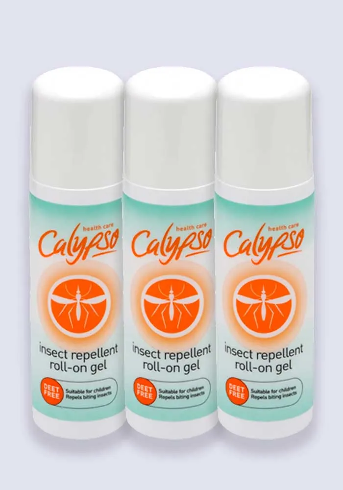 Calypso Insect Repellent Roll-On Gel DEET Free 50ml - 3 Pack