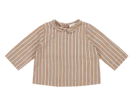 CARROT BABY SHIRT-Beige Stripe