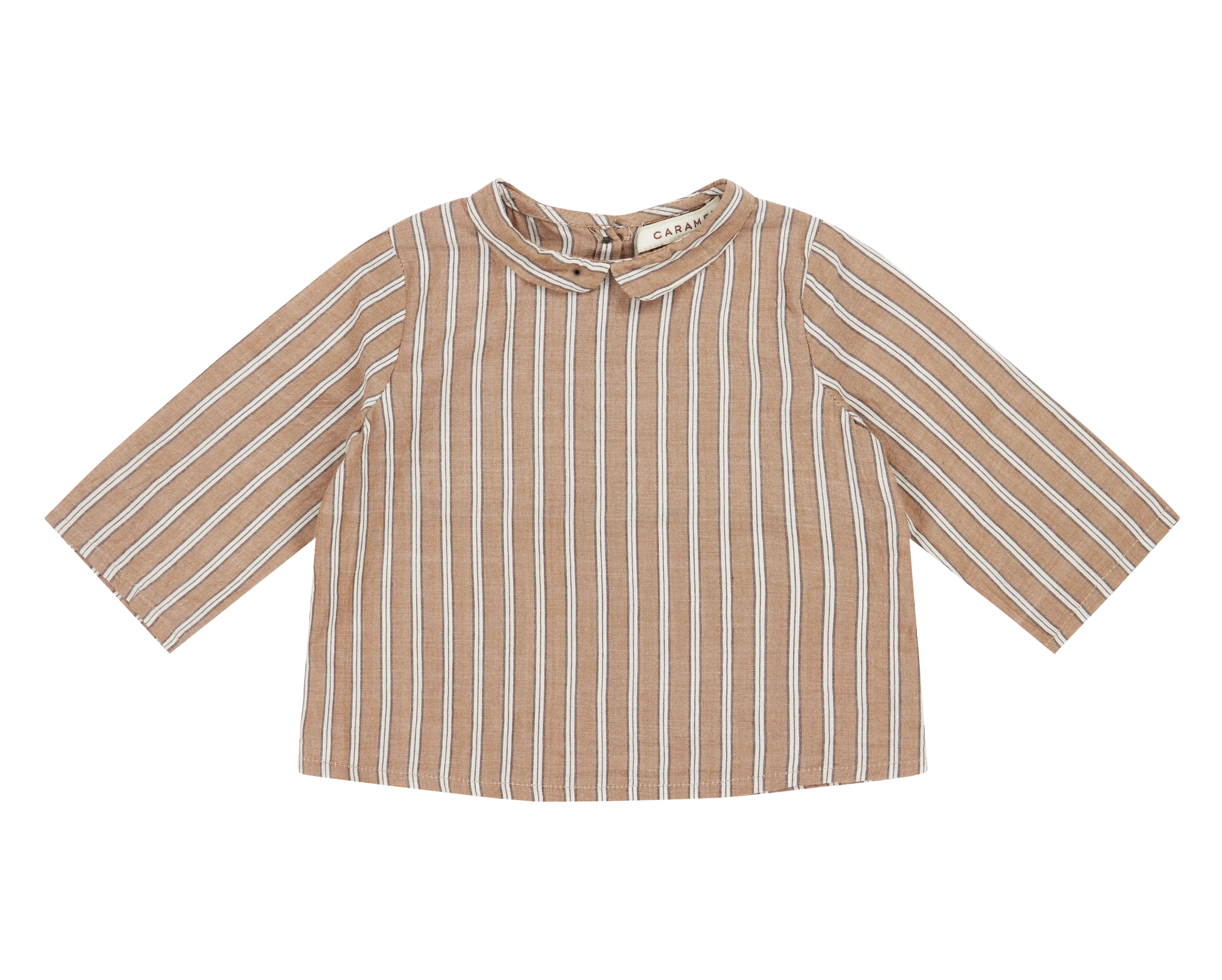 CARROT BABY SHIRT-Beige Stripe