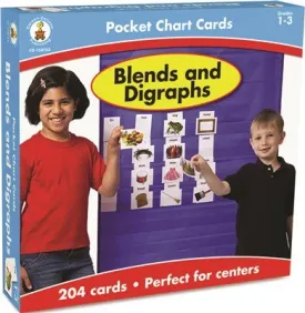 Carson-Dellosa Publishing Blends And Digraphs Cards For Pocket Chart 4 Inch  X 2-3/4 Inch  204 Cards Ages 4-5