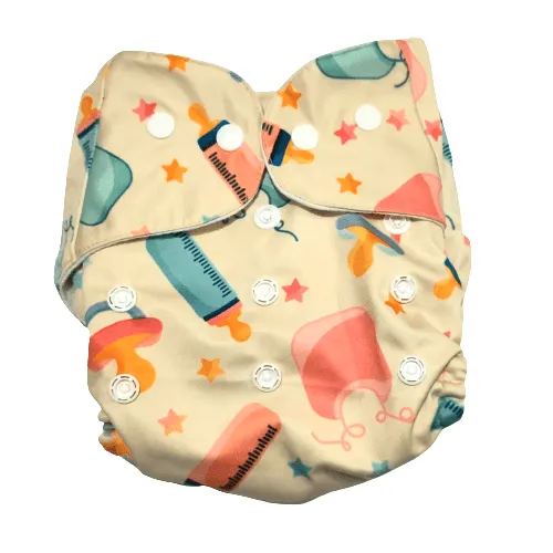 Combo of 5 Reusable Diapers - Option O