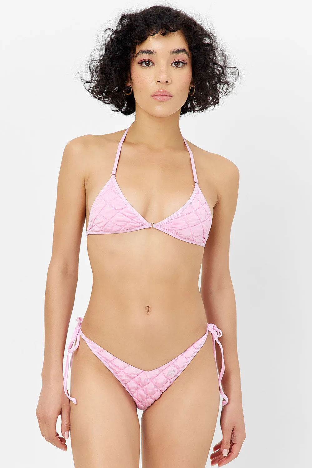 Connor String Cheeky Bikini Bottom - Baby Pink