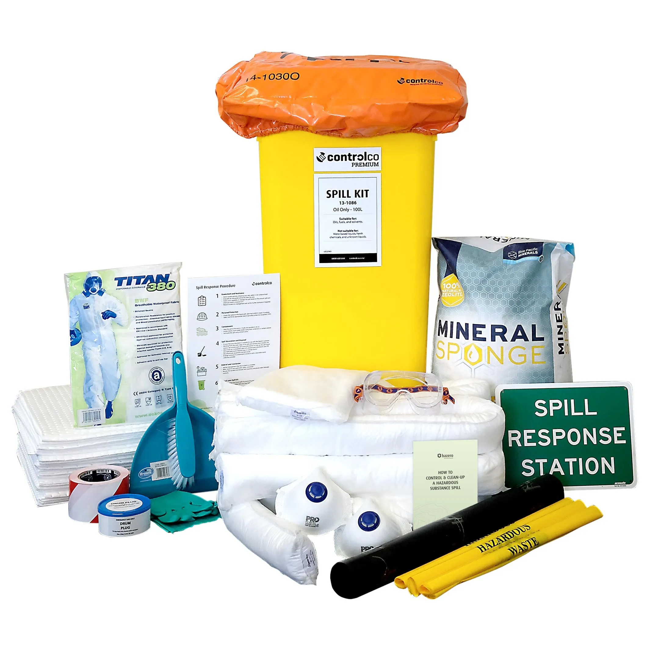 Controlco Premium Spill Kit | Oil Only | 100L