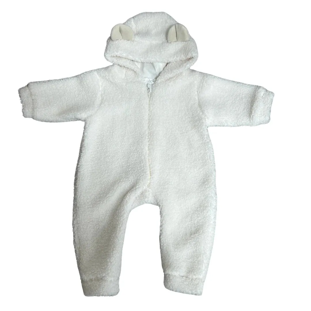 Deolinda - Cream teddy fleece all in one