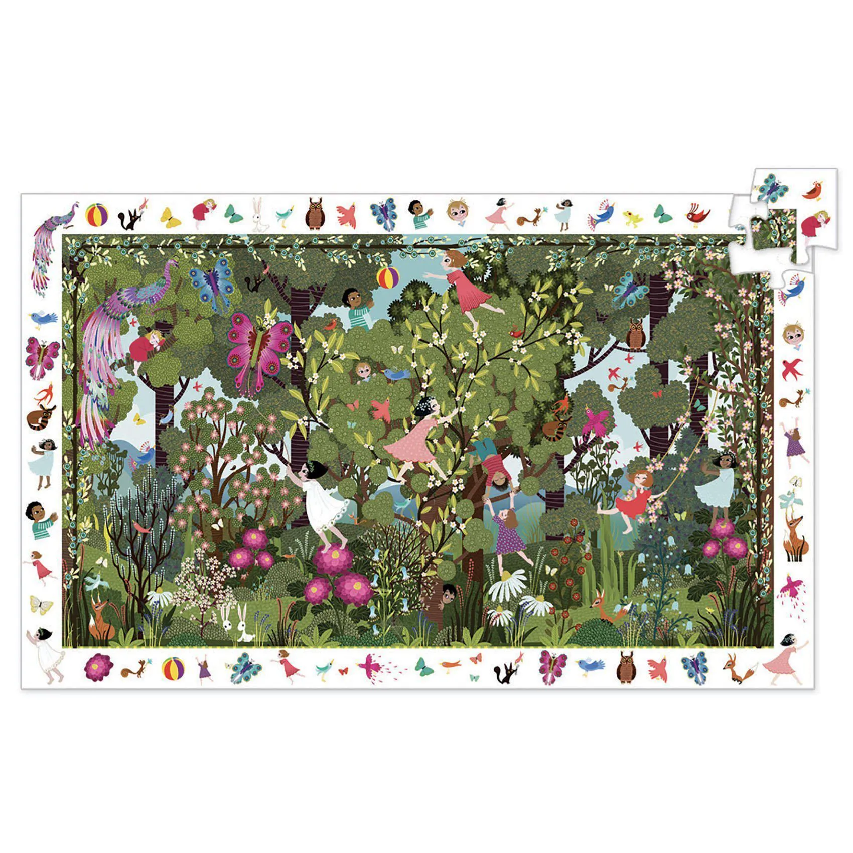 Djeco Observation Puzzle 100pc - Garden Playtime