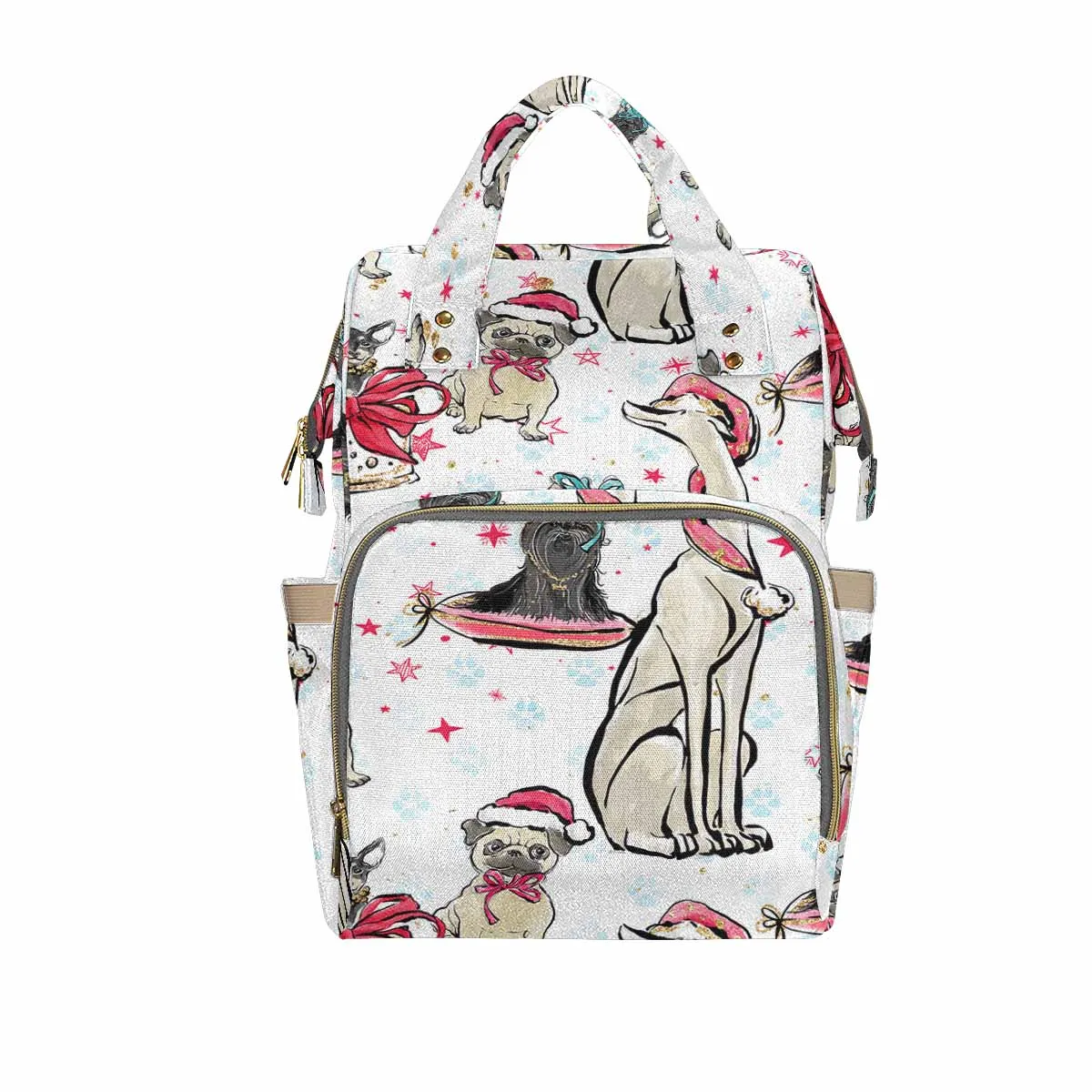 Dog Christmas Diaper Bag Backpack