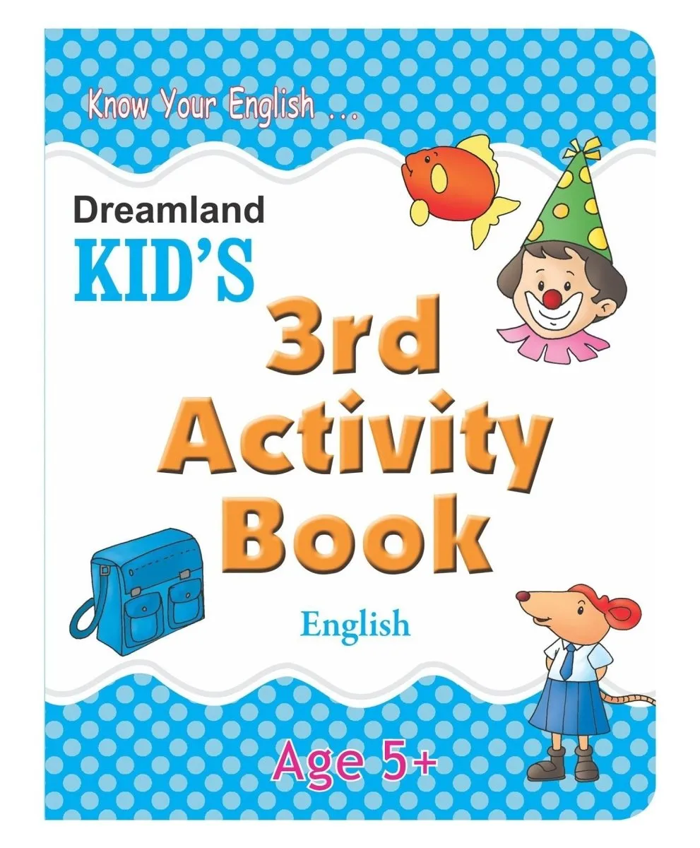 Dreamland Publications Kid's 3rd Activity Book- English