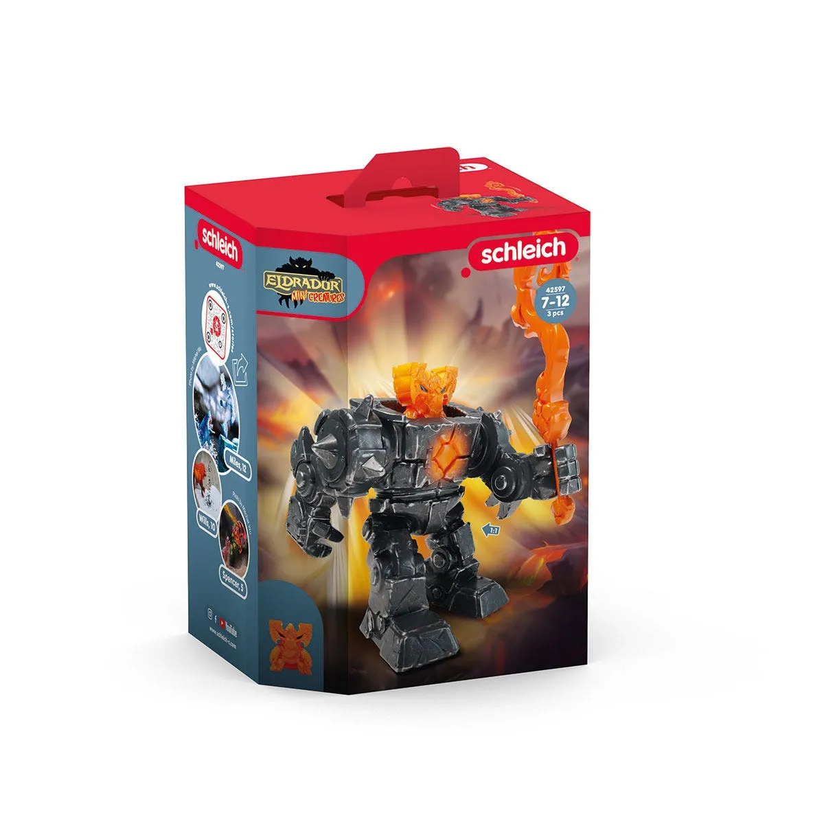 ELDRADOR® Mini Creatures Shadow Lava Robot