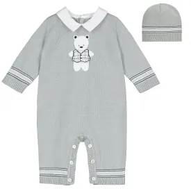 Emile et Rose - Grey all in one with hat, Chester