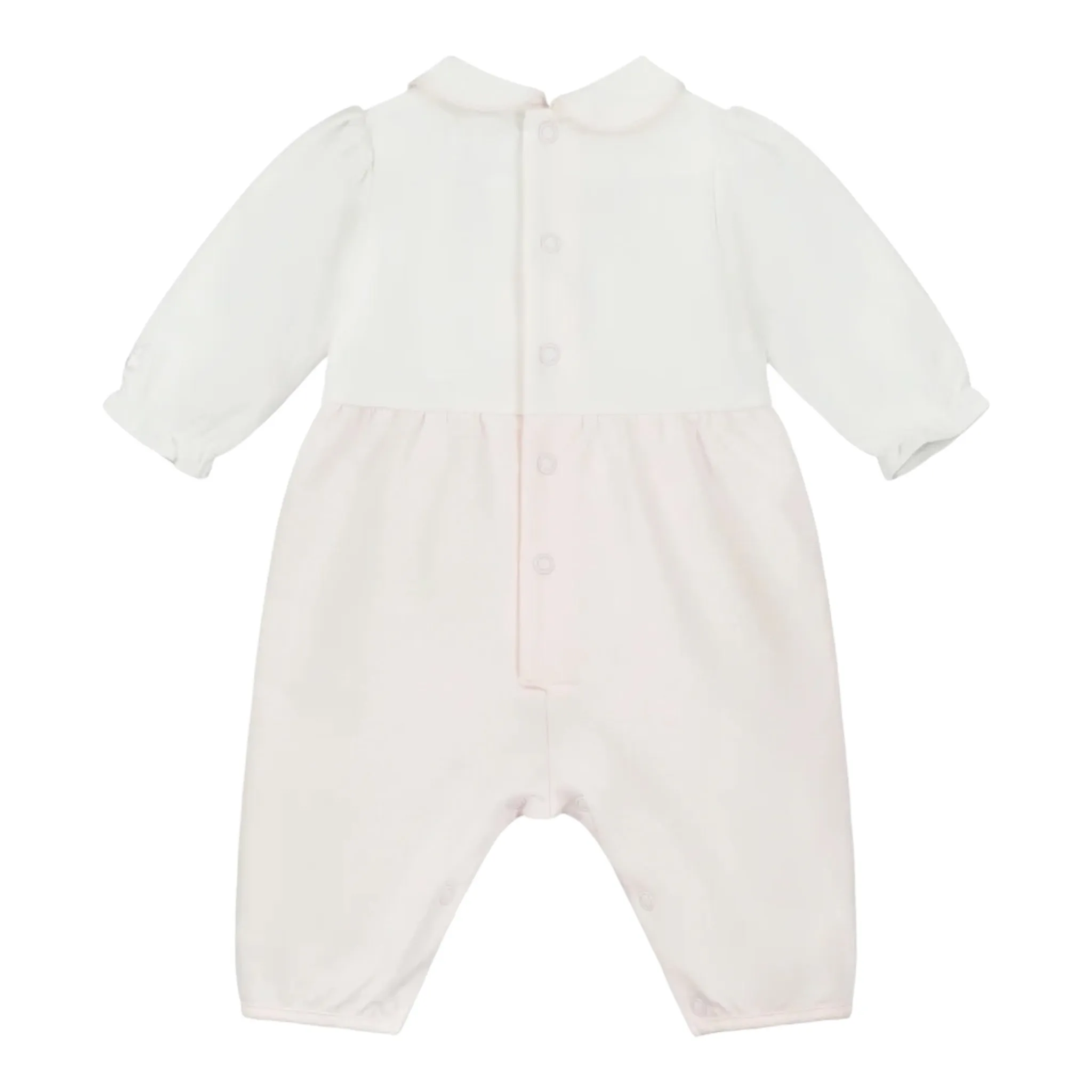 Emile et Rose - Pink and white all in one romper and headband, Florence