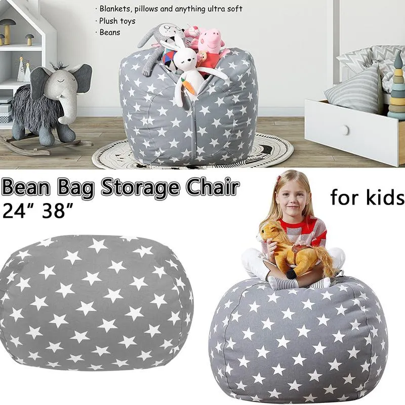 Extra Large Stuffed Animal Toy Storage Bean Bag Children's Bean Cover Soft Seat