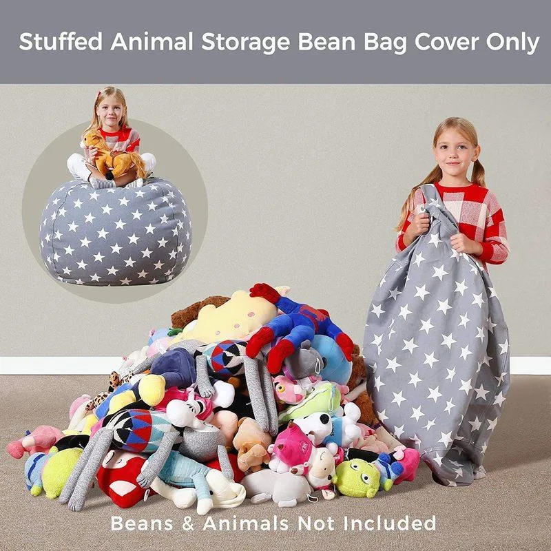 Extra Large Stuffed Animal Toy Storage Bean Bag Children's Bean Cover Soft Seat