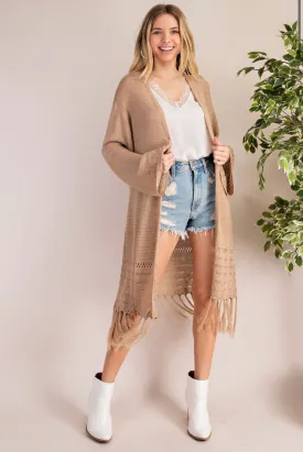 Fringed Cardi