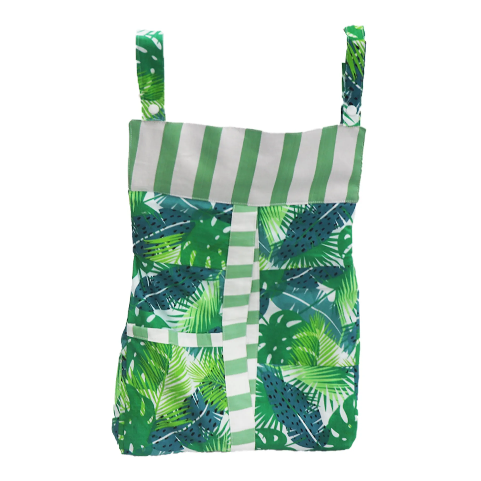 Green Leafy Print-Diaper & Nappy Stacker Multi-Purpose Storage for Essentials