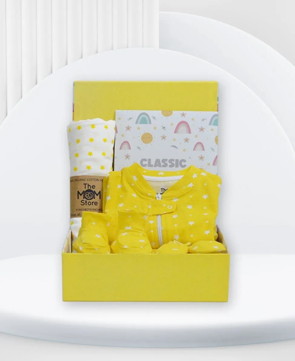 Hello Baby New Born Gift Box- Glitter