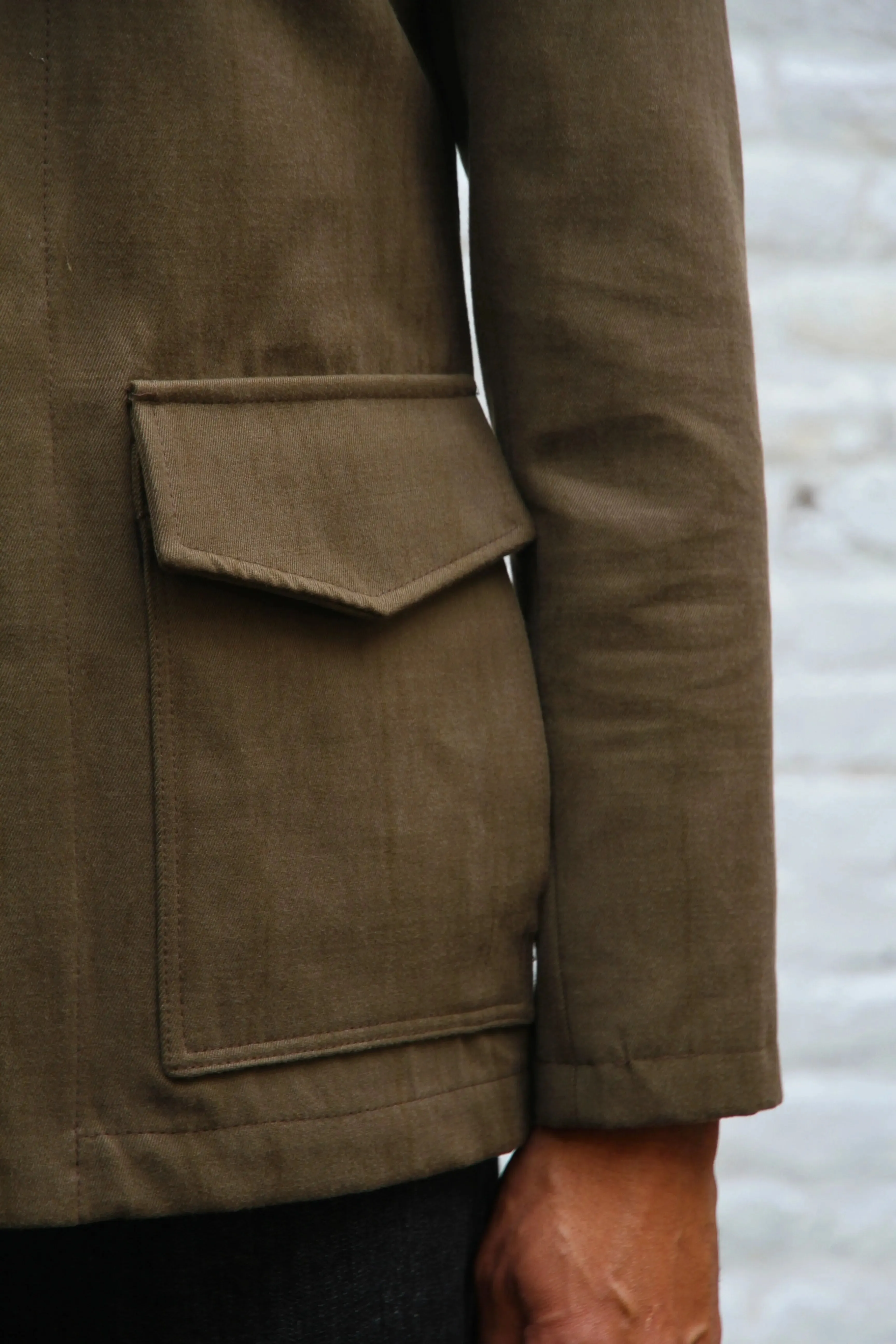 Holborn Revere Jacket - Khaki