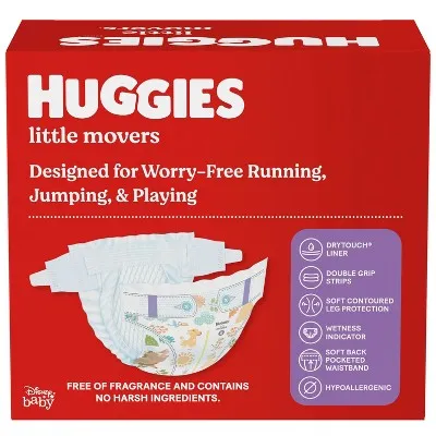 Huggies Little Movers Baby Disposable Diapers - Size 5 - 120ct