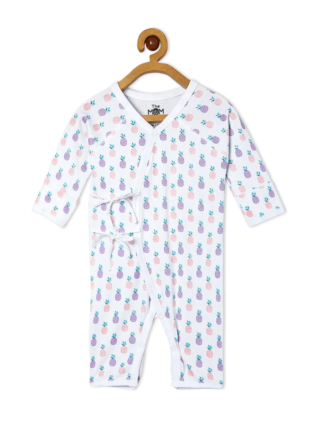 Jabla Infant Romper Combo Of 3: Fresh Slice For The Day-I Pine For You-Roses